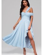 OMBRE Rochie de seara Maxi LARICA LA-OM-DLR196 - Albastru deschis