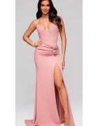 OMBRE Rochie de seara Maxi LARICA LA-OM-DLR208 - Roz deschis