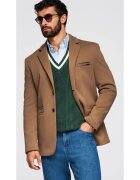 OMBRE Sacou tricotat cu croiala ajustata OM-BLZB-0100 - Maro deschis - Maro deschis