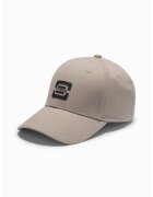 OMBRE Sapca cu detaliu logo - Maro taupe deschis