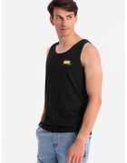 OMBRE Top cu decolteu rotund - Negru/Galben/Albastru