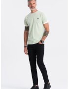 OMBRE Tricou cu decolteu rotund - Verde pal