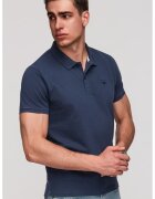 OMBRE Tricou polo cu model uni - Bleumarin