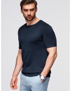 OMBRE Tricou tricotat fin - Bleumarin