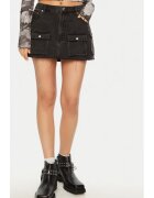ONE TEASPOON Fusta dama - 304604485 - Bumbac - Negru - Negru