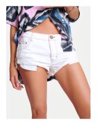 ONE TEASPOON Pantaloni dama - 7163 - Bumbac - Alb