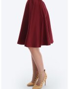 ONIBON FASHION Fusta midi evazata - Visiniu