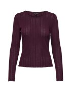 Only Bluza cu maneci lungi ONLCARLOTTA - Visiniu