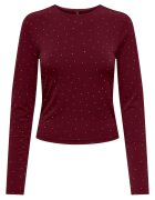 Only Bluza dama visiniu - textil