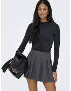Only Bluza slim-fit cu insertie elastica - Negru
