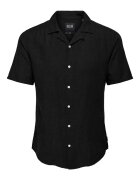 Only Camasa barbati Sons - 22025116 - Bumbac/In - Negru - Negru