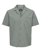 Only Camasa barbati Sons - 22030342 - Bumbac/Bumac reciclat - Verde - Verde