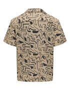 Only Camasa barbati Sons - model 22033511 - material Poliester - culoare Bej - Bej