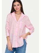 Only Camasa dama - 304928543 - Bumbac - Roz - Roz