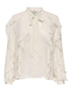 Only Camasa dama - poliester reciclat - cu volane - bej