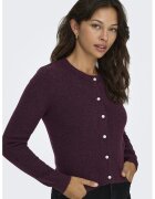 Only Cardigan din tricot cu nasturi - Violet pruna
