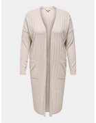 ONLY Carmakoma Cardigan dama - 303498542 - Acril - Bej