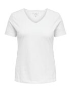 ONLY Carmakoma Tricou dama - 301834083 - Bumbac - Alb