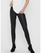 Only Colanti de piele ecologica - Negru