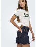 Only Fusta de denim cu talie inalta Juicy - Albastru ultramarin