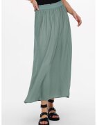 Only Fusta maxi cu talie elastica - Verde persan