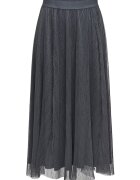 Only Fusta midi Dama - Gri - 100% poliester -