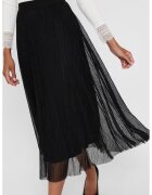 Only Fusta midi vaporoasa cu talie inalta - Negru