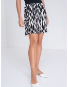 Only Fusta-pantalon scurta din viscoza - Alb/Negru