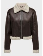 Only Geaca dama - 303873028 - Piele Ecologica - Maro