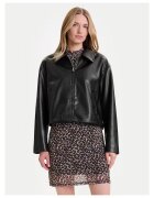 Only Geaca din imitatie de piele dama negru -