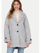 Only Palton dama - 304497384 - Poliester/Lana - Gri - Gri