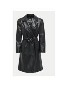 Only Palton dama - 304518492 - Piele ecologica - Negru - Negru