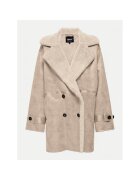 Only Palton dama model SAFARI - imitatie piele - bej -