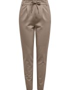 Only Pantaloni conici cu snur in talie - Gri