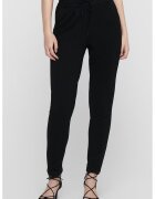 Only Pantaloni conici cu snur in talie - Negru