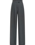 Only Pantaloni cu aspect stralucitor si dungi discrete - Gri
