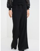 Only Pantaloni cu croiala ampla si snururi - Negru