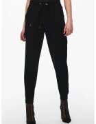 Only Pantaloni jogger conici cu mansete elastice - Negru