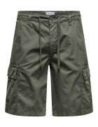 Only Pantaloni scurti barbati Sons - 22029214 - Bumbac - Verde - Verde