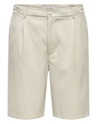 Only Pantaloni scurti barbati Sons - 22032473 - Poliester reciclat/Viscoza - Bej - Bej