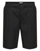 Only Pantaloni scurti barbati Sons - 22032473 - Poliester reciclat/Viscoza - Negru - Negru