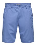Only Pantaloni scurti barbati Sons - 22034682 - Bumbac/Poliester - Albastru - Albastru