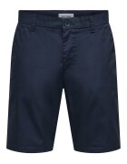 Only Pantaloni scurti barbati Sons - 22034682 - Bumbac/Poliester - Bleumarin - Bleumarin