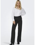 Only Pantaloni uni cu talie inalta - Negru