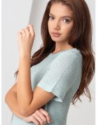 Only Pulover cu maneci scurte Sunny - Verde deschis
