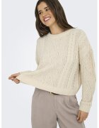 Only Pulover cu model torsade Lelly - Crem
