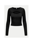 Only Pulover dama - 304784866 - Viscoza/Poliamida - Negru - Negru