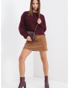 Only Pulover tricotat gros Mally - Violet tyrian