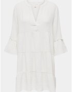 Only Rochie de vara dama 15267999 - Bumbac organic - Alb - Alb