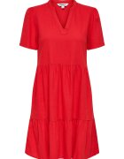 Only Rochie de vara dama 15310970 - In/Viscoza - Rosu - Rosu